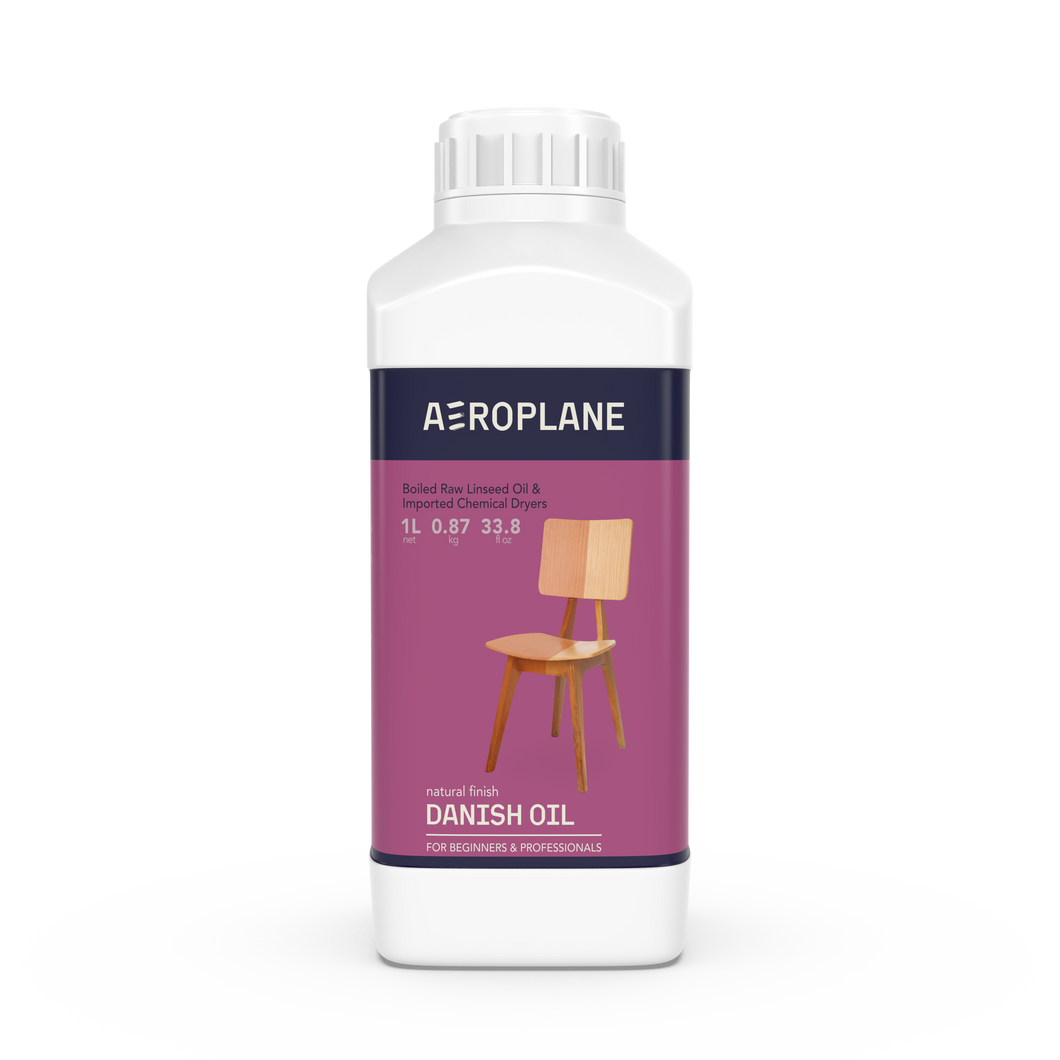 Aeroplane - Danish Oil - Unique Linseed Oil Blend for Wood Finishing & Restoration - Natural Finish